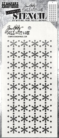 Tim Holtz Layering Stencil - Retro Snowflake