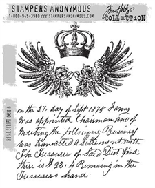 Tim Holtz Cling Rubber Stamp Set - Royal Script