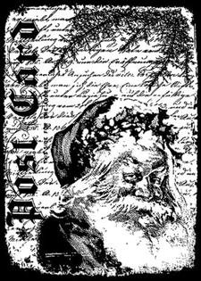 Tim Holtz Cling Rubber Stamp - Components / Santa Letter (ATC Size)