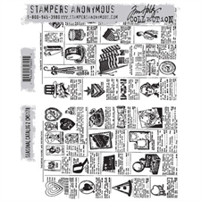 Tim Holtz Cling Rubber Stamp Set - Seasonal Catalog 2