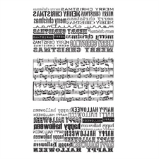 Tim Holtz Cling Rubber Stamp Set - Seasonal Reflections