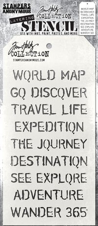 Tim Holtz Layered Stencil - Traveler