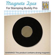 Nellie Snellen Stamping Buddy - Magneter (2 stk.) - runde