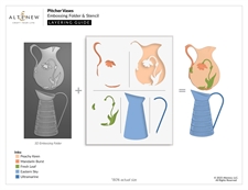 Altenew Embossing Folder, Die & Stencil - Picther Vases (bundle)