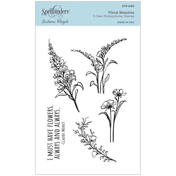 Spellbinders Clear Stamps - Floral Beauties