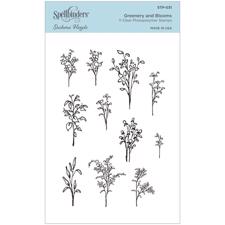 Spellbinders Clear Stamps - Greenery and Blooms