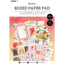 Studio Light Mixed Media Paper Pad (A5) - #16 Flowers & Insects