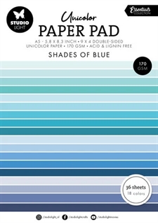 Studio Light Paper Pad (A5) - Unicolor  / Shades of Blue