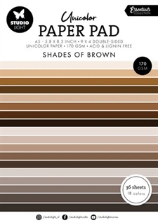 Studio Light Paper Pad (A5) - Unicolor  / Shades of Brown