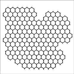Template 6x6" - Chickenwire Reversed