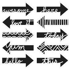 Crafter\'s Workshop Template 6x6" - Word Arrows