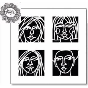 Crafter\'s Workshop Template 12x12" - Four Faces