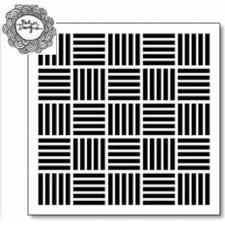 Crafter's Workshop Template 12x12" - Mod Checkerboard