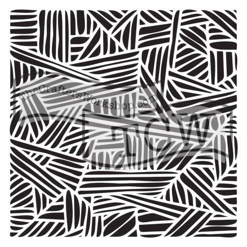 Crafter\'s Workshop Template 12x12" - Overlapping Stripes
