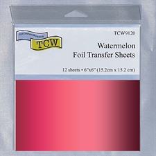 The Crafter's Workshop Foil Transfer Sheets - Watermelon