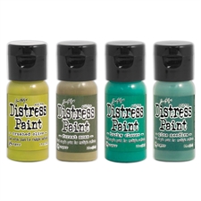 Distress Acrylic Flip-Top Paint - Set #3 (greens)