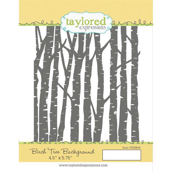 Taylored Expressions Stamps - Background / Birch Tree