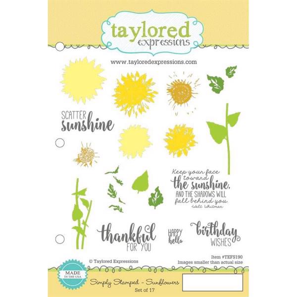 Taylored Expressions Stamps - Simply Stamped Sunflowers