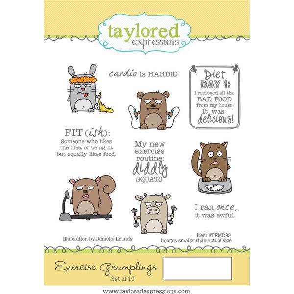 Taylored Expressions Stamps - Exercise Grumplings