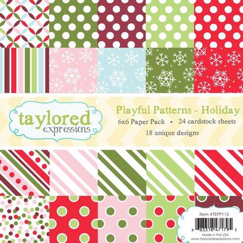 Taylored Expressions Paper Pad - Playfull Patterns / Holiday