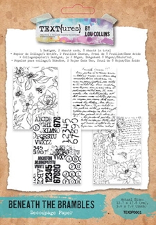 TEXT(ures) 5x7" Decoupage Paper - Beneath the Brambles
