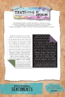 TEXT(ures) Laser Cut Pack - Beneath the Brambles / Sentiment 