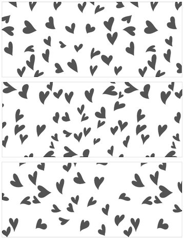 Crafter\'s Workshop Template - Slimline Layered / Groovy Hearts