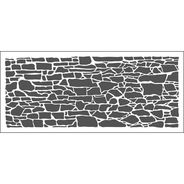 Crafter\'s Workshop Template Slimline - Rock Wall