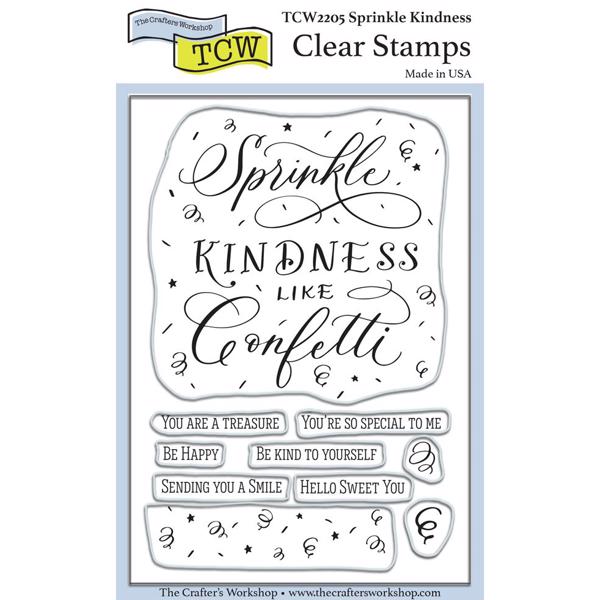 The Crafters Workshop Clear Stamp - Sprinkle Kindness