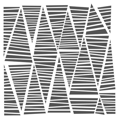 Crafter\'s Workshop Template 6x6" - Striped Triangles