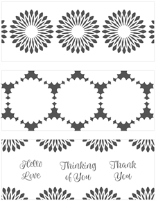 Crafter's Workshop Template - Slimline Layered / Triple Flowers