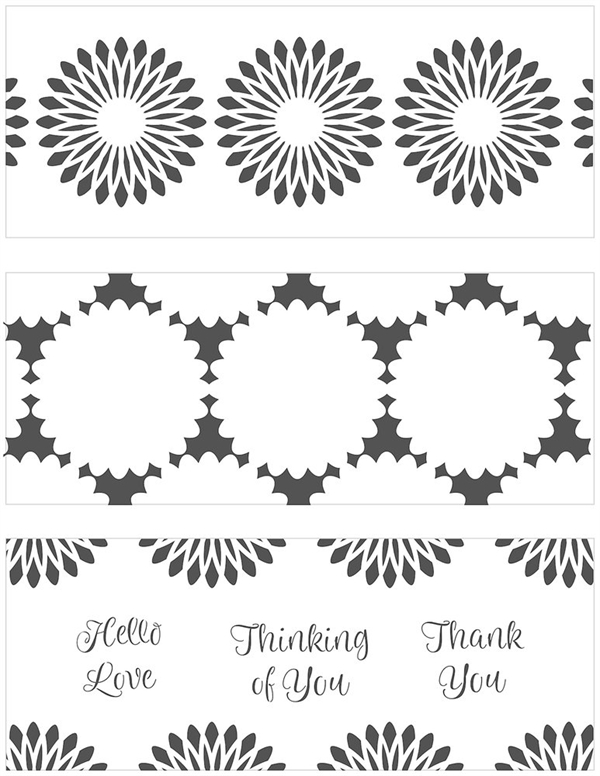 Crafter\'s Workshop Template - Slimline Layered / Triple Flowers