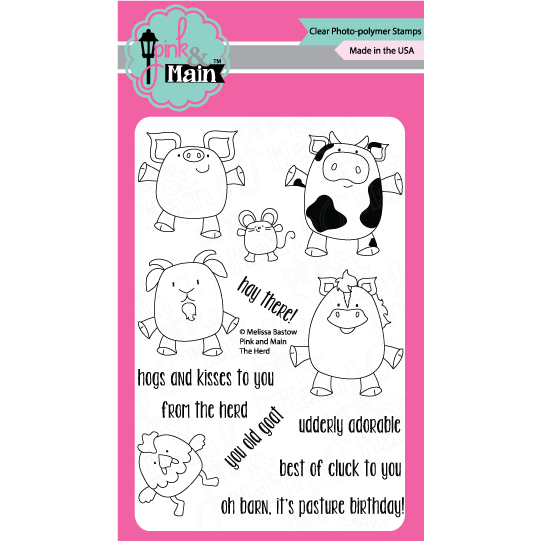 Pink & Main Clear Stamp Set - The Herd