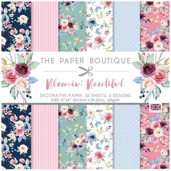 The Paper Boutique Paper Pad 8x8" - Bloomin Beautiful