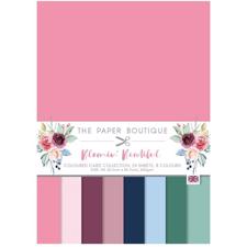 The Paper Boutique Colour Card Pad A4 - Bloomin Beautiful