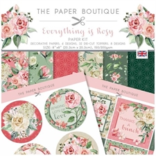 The Paper Boutique Paper KIT 8x8" - Everything is Rosy (paper pad + toppers)