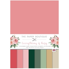 The Paper Boutique Colour Card Pad A4 - Everything is Rosy