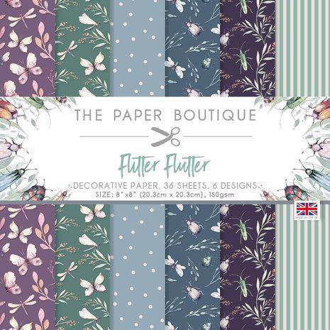 The Paper Boutique Paper Pad 8x8" - Flitter Flutter