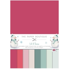 The Paper Boutique Colour Card Pad A4 - Let it Snow