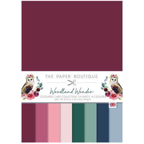 The Paper Boutique Colour Card Pad A4 - Woodland Wonder