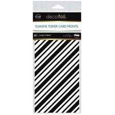 Deco Foil Toner Sheets - Slimline White Candy Stripes (4x9")
