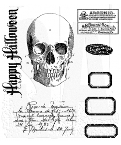 Tim Holtz Cling Rubber Stamp Set - Apothecary