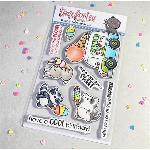 Time 4 Tea Clear Stamps - Cool Critters