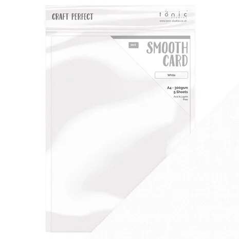 Craft Perfect (Tonic) Smooth Card A4 - 300 gsm / White  (5 ark)