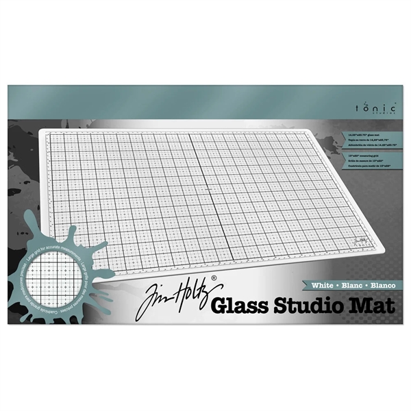 Tim Holtz Glass Studio Mat - White