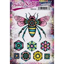 PaperArtsy A5 Cling Stamp - Tracy Scott No. 59 / Bee