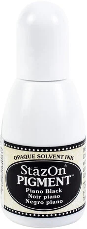 Staz-On PIGMENT Reinker - Piano Black (Sort Pigment Ink)