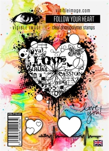 Visible Image Clear Stamps - Follow Your Heart