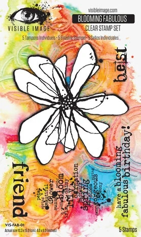 Visible Image Clear Stamps - Blooming Fabulous