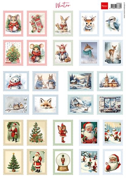 Marianne Design A4 Sheets - Stamps / Winter